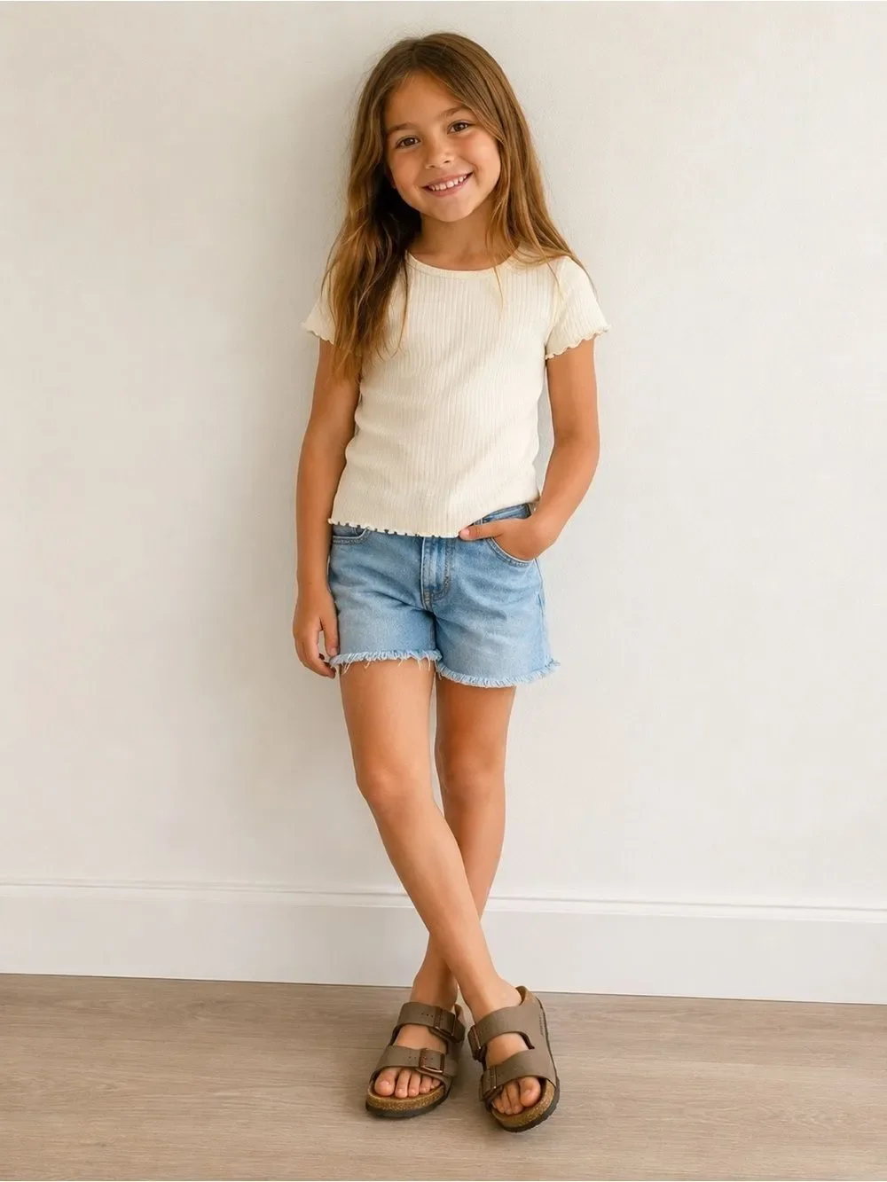 Birkenstock Arizona Kids Sandals Taupe BirkoFlor Copper Buckles EU 30 US 12/12.5